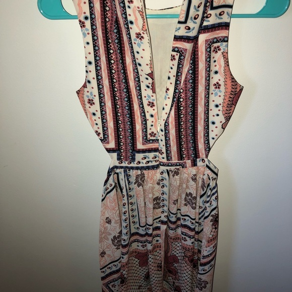 Topshop Printed Dress with cut out sides - Picture 3 of 3